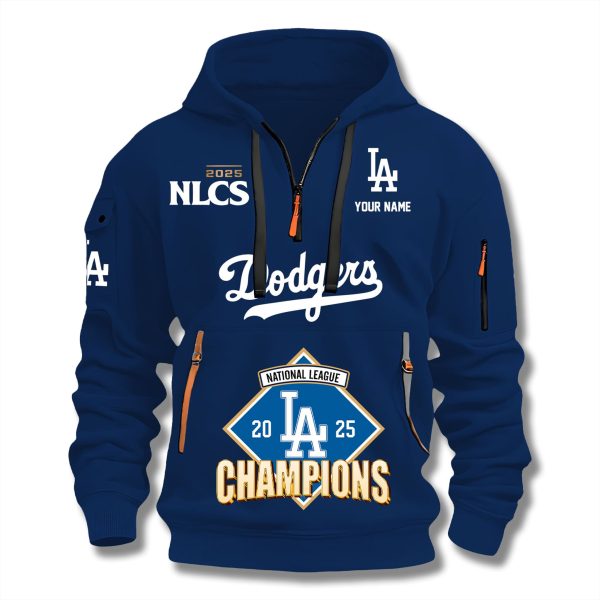 Dodgers 2025 NL Champions Zip Hoodie