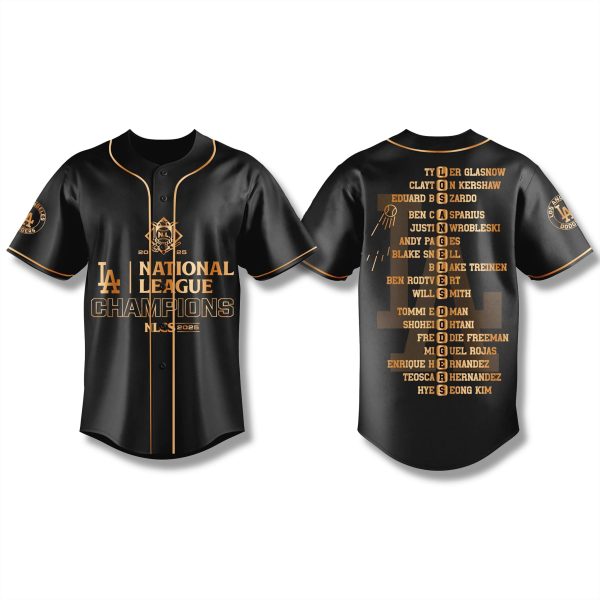 Dodgers 2025 National League Champions Jersey