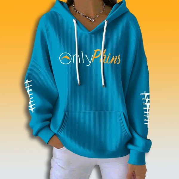 Dolphins Onlyphins Waffle Hoodie