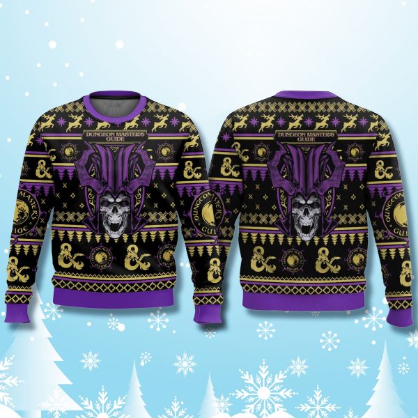 Dungeons Dragons Masters Guide Ugly Christmas Sweater 2