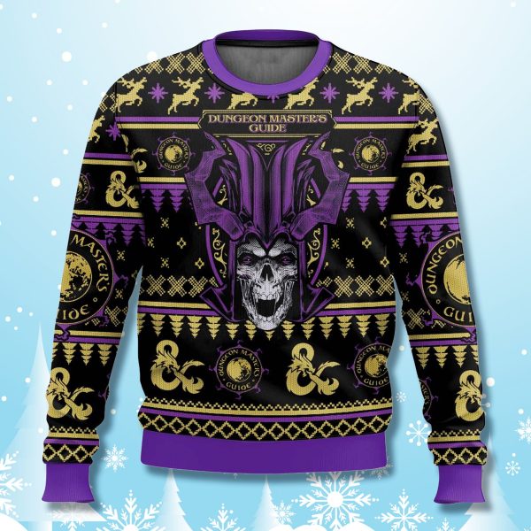 Dungeons Dragons Masters Guide Ugly Christmas Sweater