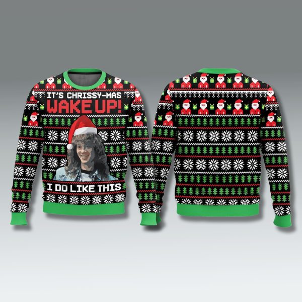 Eddie Munson Its Chrissy mas Wake Up Ugly Sweater 1