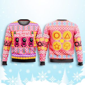 Squid Game Merry Squidmas Ugly Christmas Sweater 2