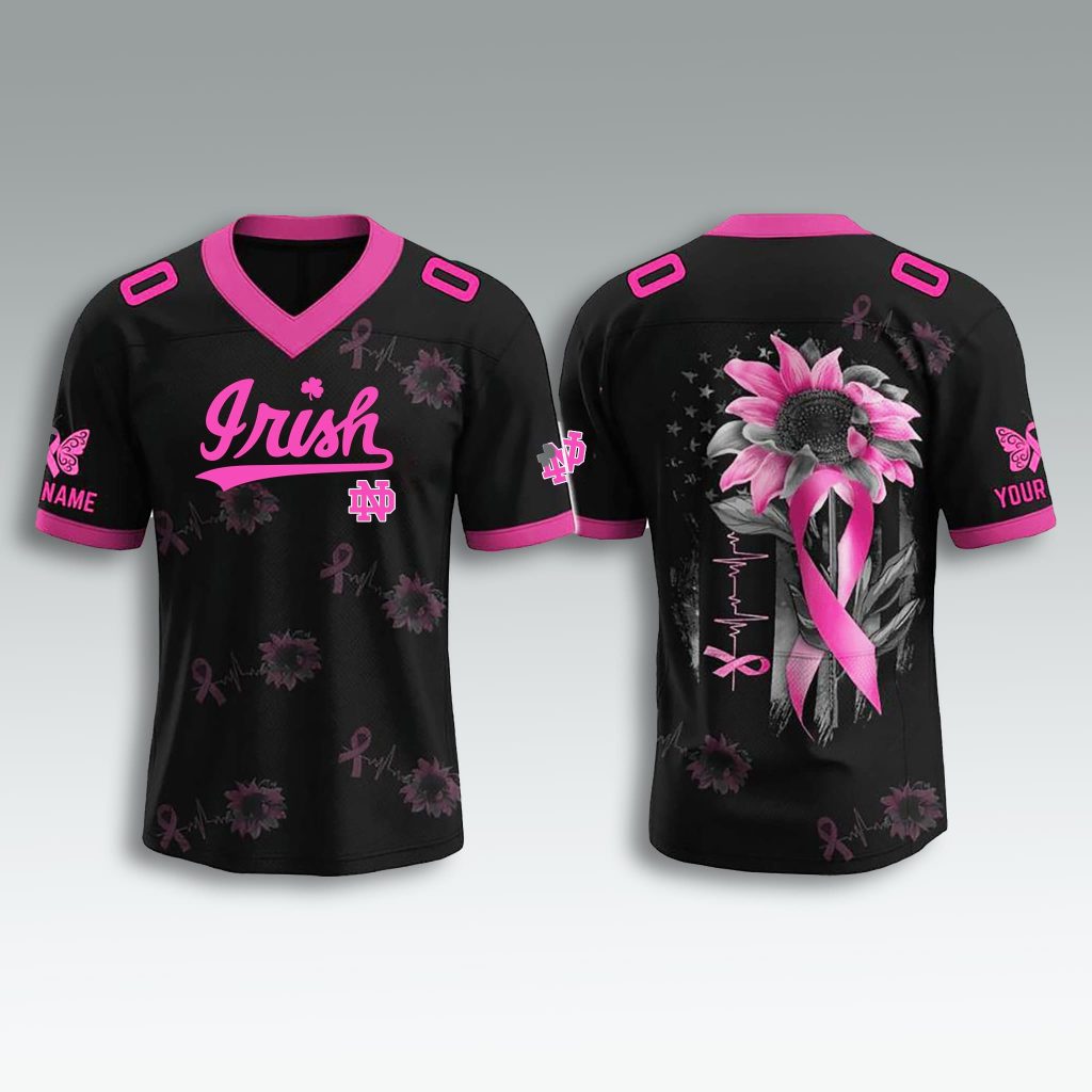 Fighting Irish Breast Cancer Awareness Month Jersey 2025