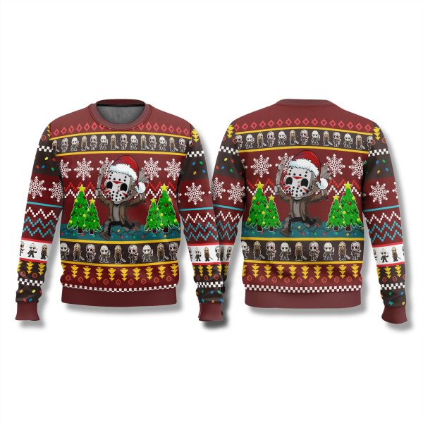 Friday The 13th Jason Voorhees Chibi Ugly Sweater 1