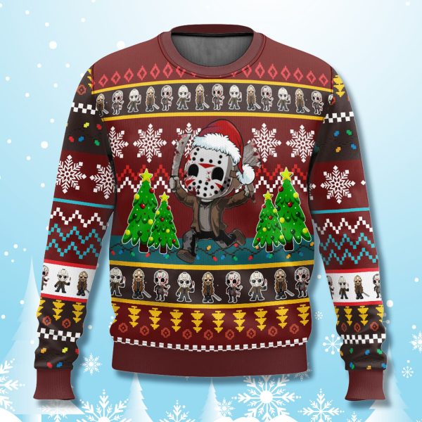 Friday The 13th Jason Voorhees Chibi Ugly Sweater