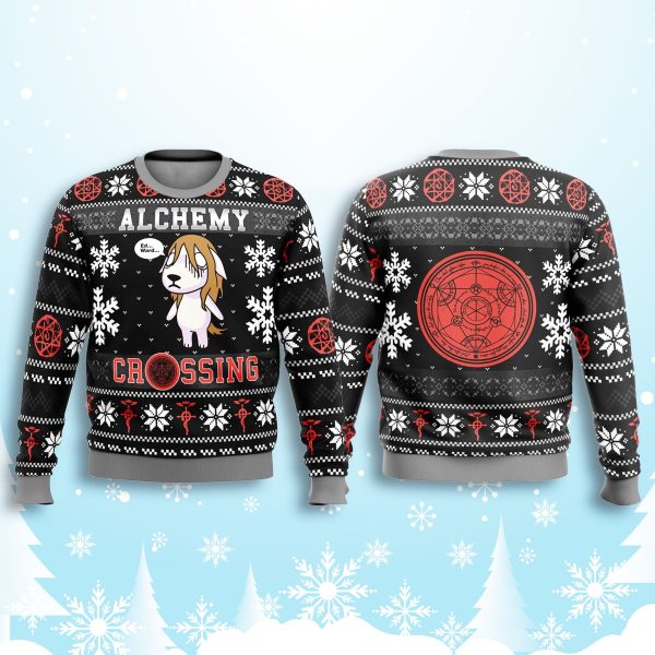 Fullmetal Alchemist Alchemy Crossing Ugly Christmas Sweater 2