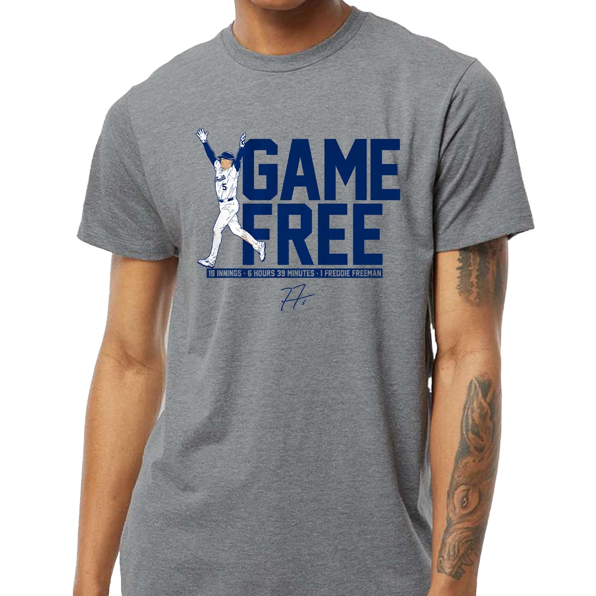 Game Free 18 Innings Freddie Freeman Shirt 4 Game Free 18 Innings Freddie Freeman Shirt