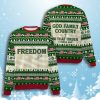 God Family Country Charlie Kirk Ugly Christmas Sweater 4