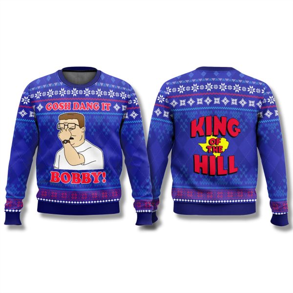 Gosh Dang It Bobby King Of The Hill Ugly Christmas Sweater 2