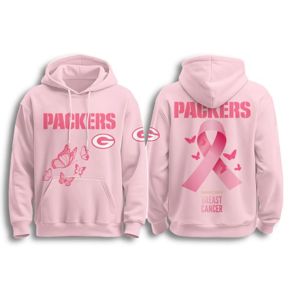 Green Bay Packers Breast Cancer Awareness Month 2025 Hoodie 2