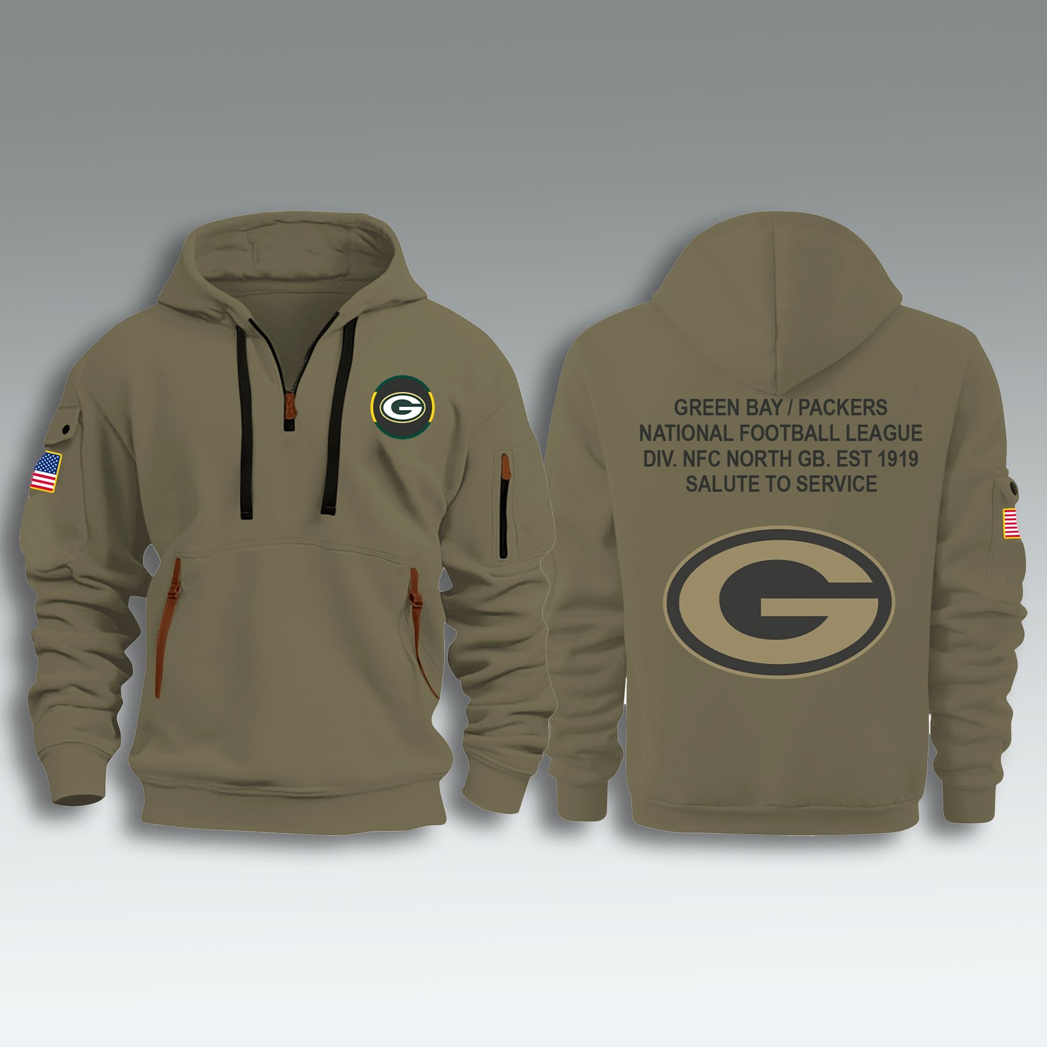 Packers Salute To Service Zip Hoodie 2025 2 Green Bay Packers Salute To Service Zip Hoodie 2025
