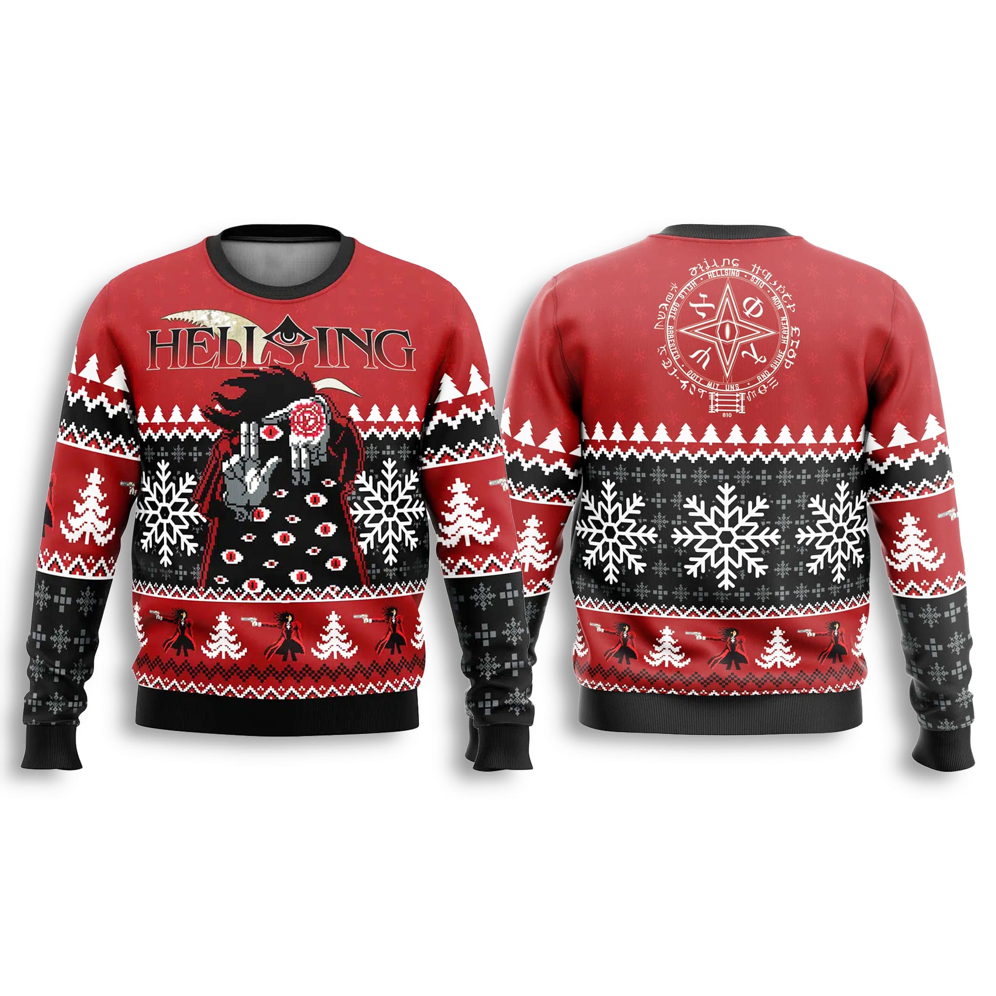 Hellsing God With Us Ugly Christmas Sweater 3 Hellsing God With Us Ugly Christmas Sweater 3