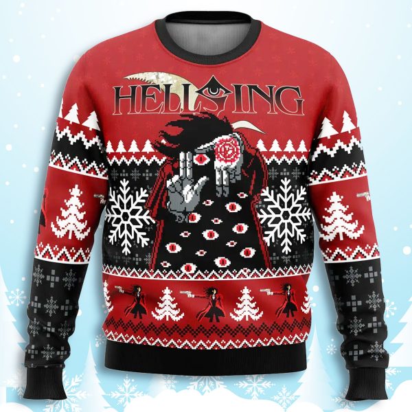 Hellsing God With Us Ugly Christmas Sweater