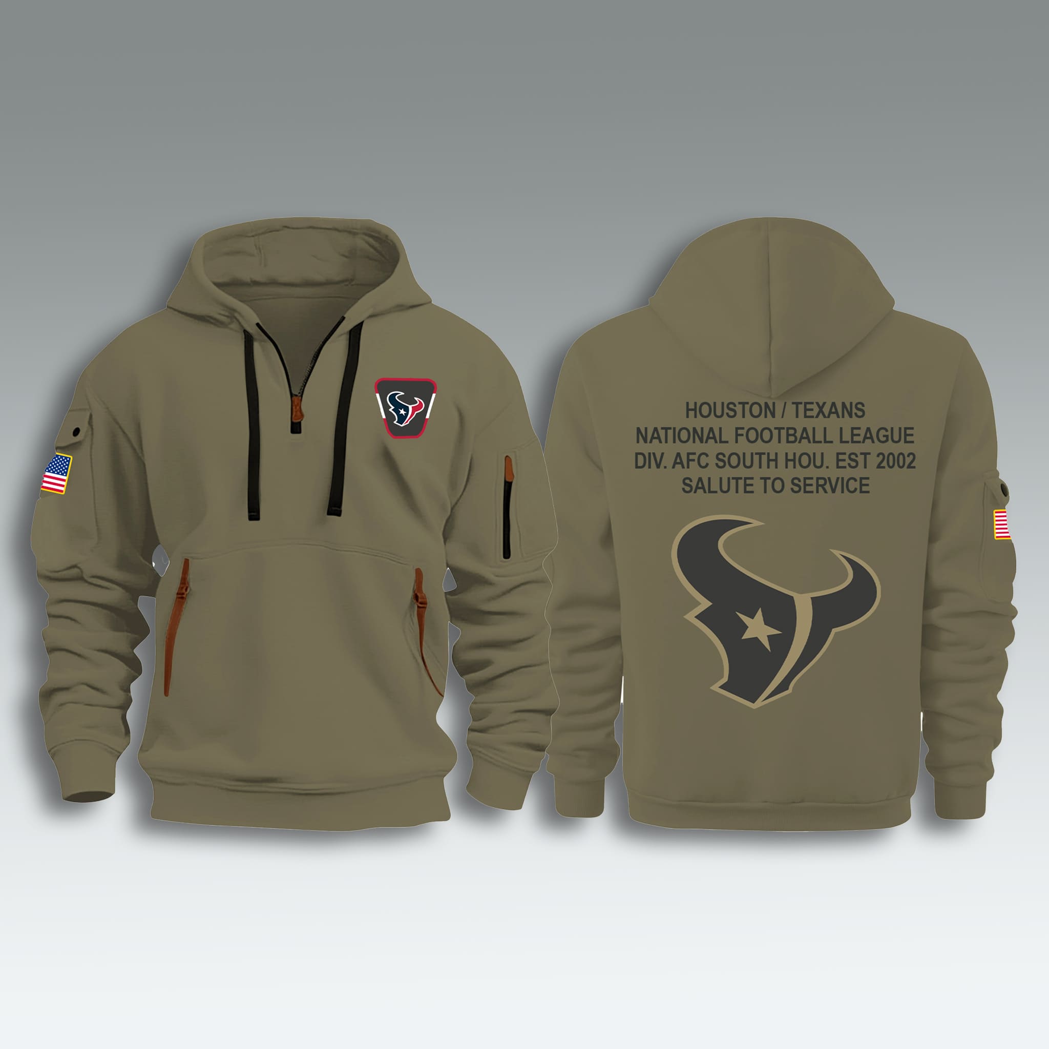 Houston Texans Salute To Service Zip Hoodie 2025 2 Houston Texans Salute To Service Zip Hoodie 2025 2