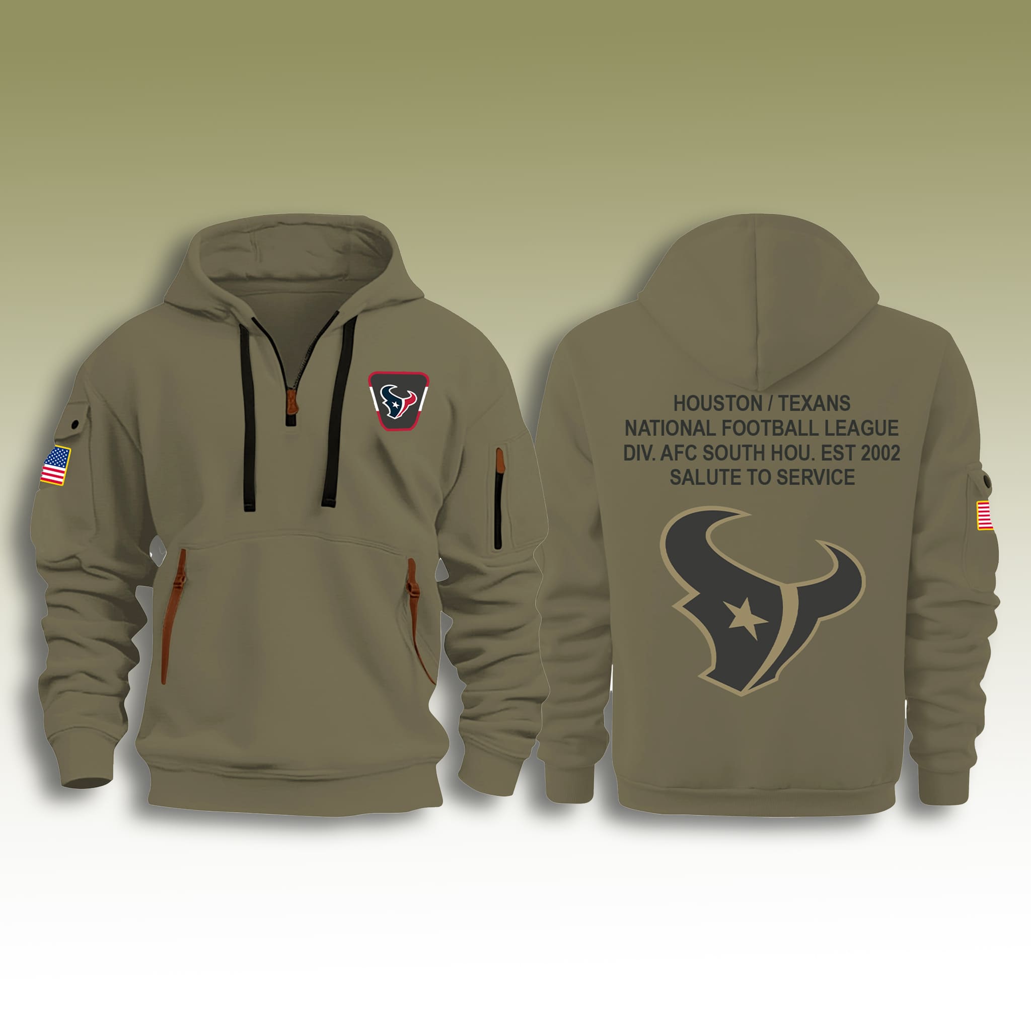 Texans Salute To Service Zip Hoodie 2025 2 Houston Texans Salute To Service Zip Hoodie 2025