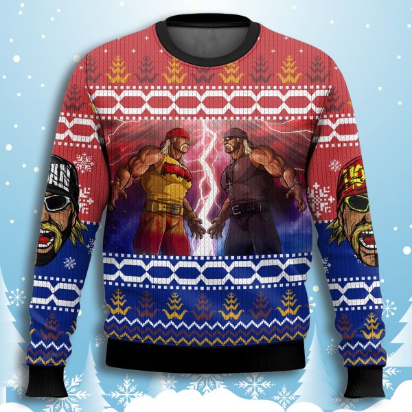 Hulk Hogan vs Hollywood Hogan Ugly Christmas Sweater