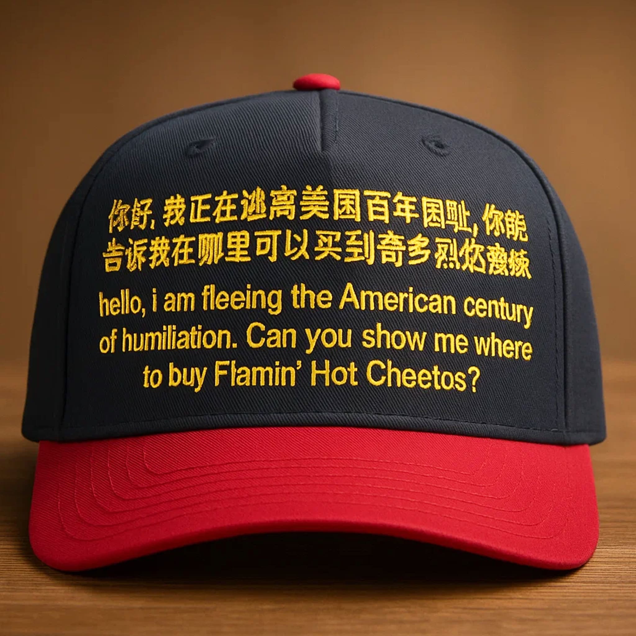 I Am Fleeing The American Century Of Humiliation Where To Buy Flamin Hot Cheetos Hat 2 I Am Fleeing The American Century Of Humiliation Where To Buy Flamin Hot Cheetos Hat 2