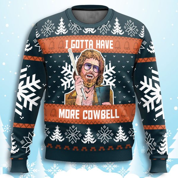 I Gotta Have More Cowbell SNL Ugly Christmas Sweater