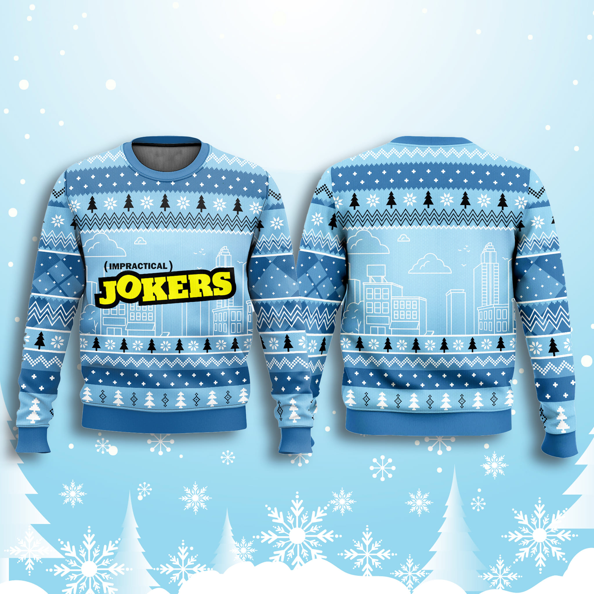 Impractical Jokers Ugly Christmas Sweater 2 Impractical Jokers Ugly Christmas Sweater 2