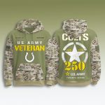 Colts US Army 250th Birthday Veteran Hoodie