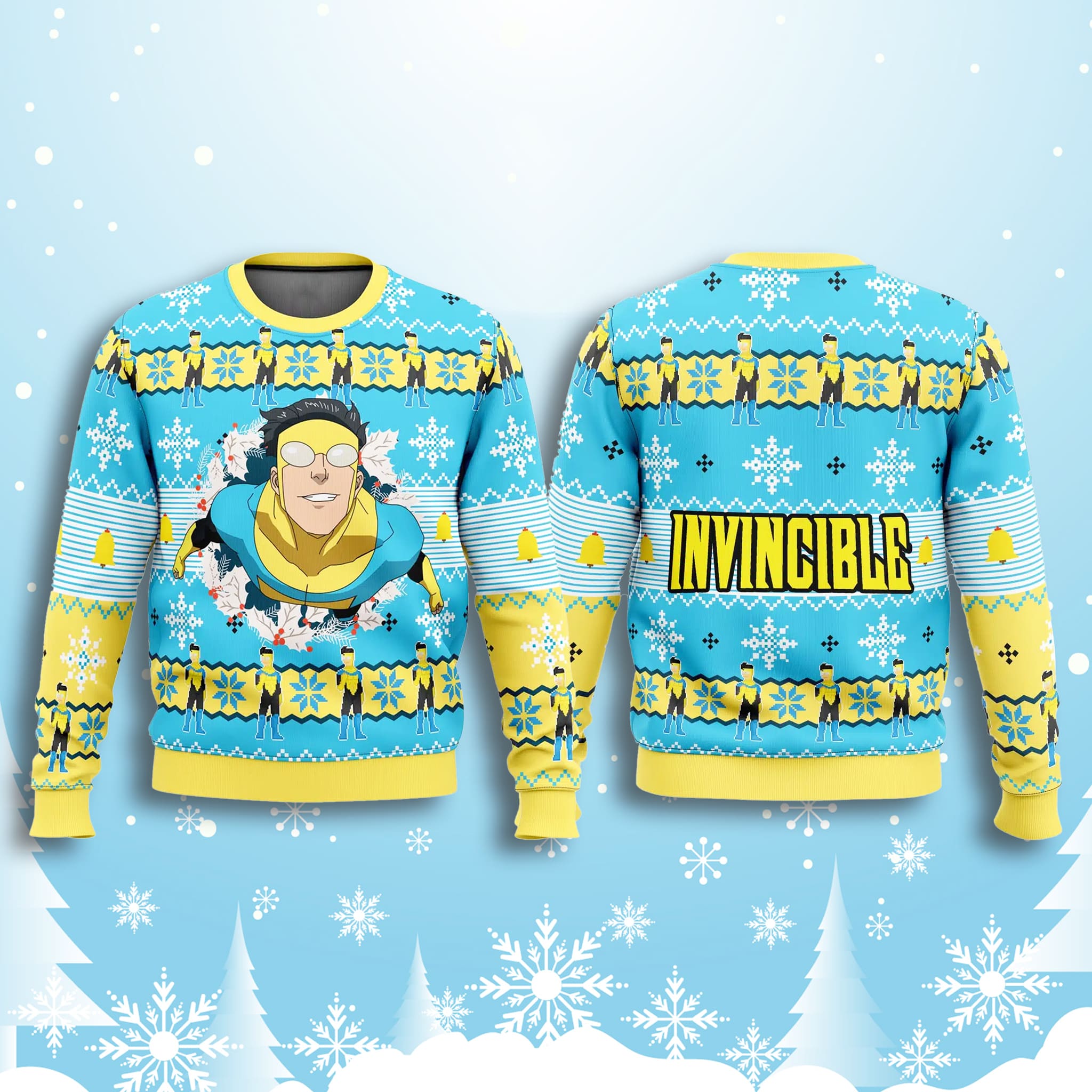 Invincible Hero Ugly Christmas Sweater 2 Invincible Hero Ugly Christmas Sweater 2