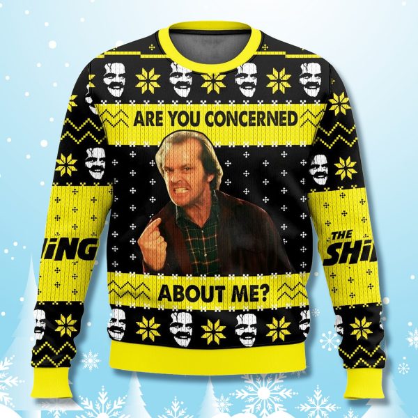 Jack Torrance The Shining Are You Concerned About Me Ugly Sweater