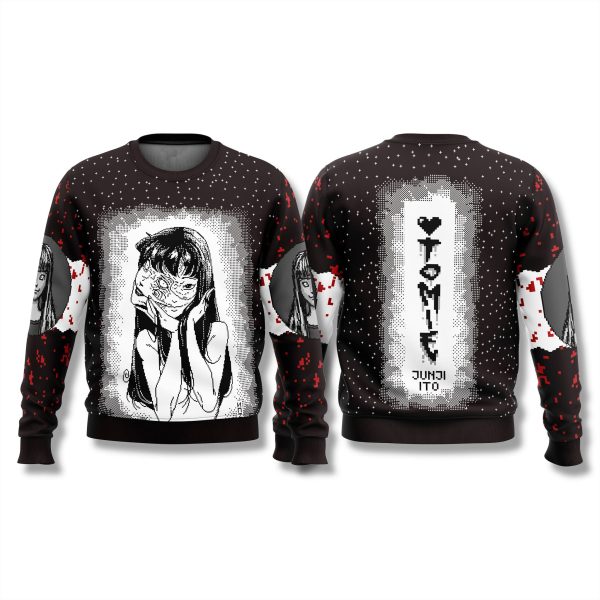 Junji Ito Tomie Ugly Christmas Sweater 1