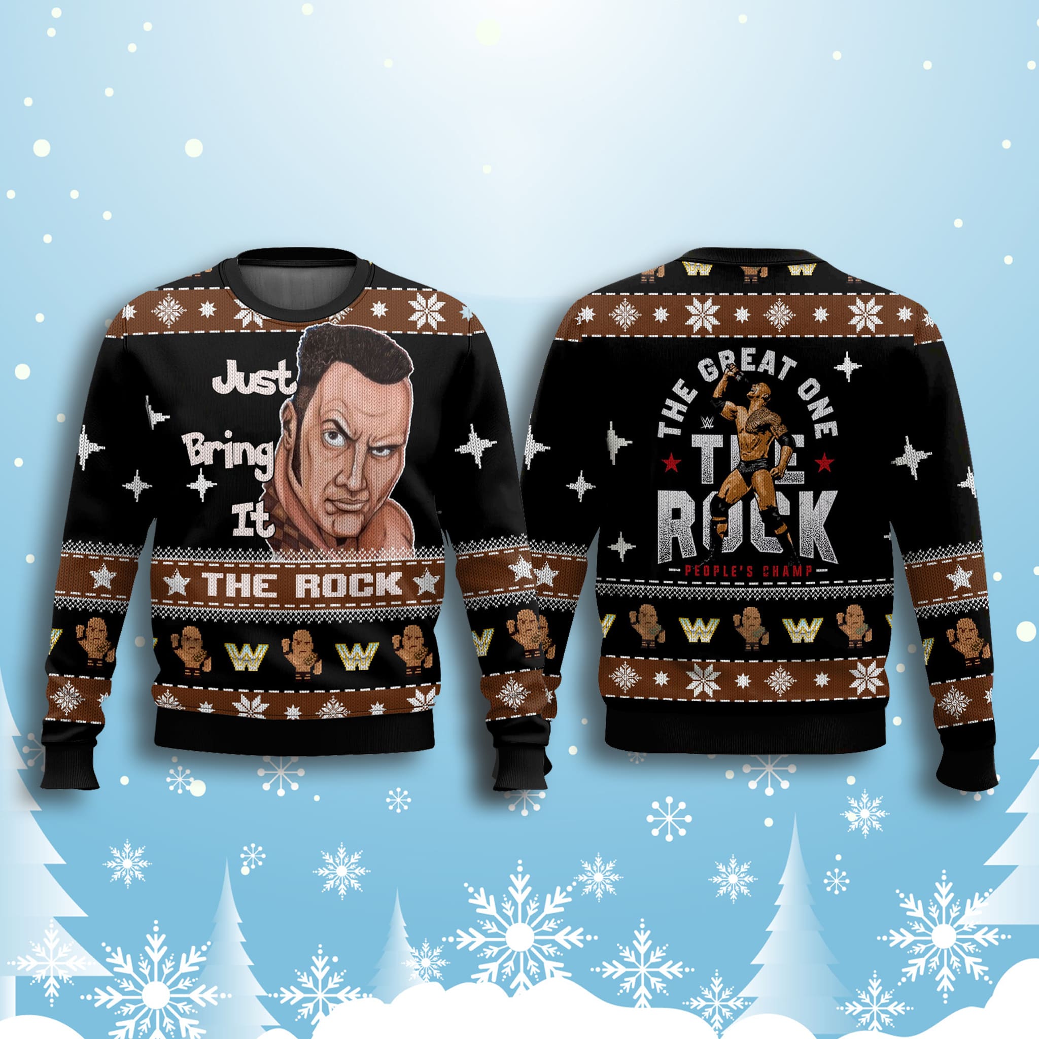 Just Bring It The Rock Ugly Christmas Sweater 3 Just Bring It The Rock Ugly Christmas Sweater 3