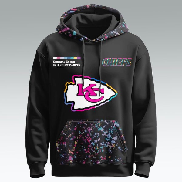 KC Chiefs 2025 Crucial Catch Intercept Cancer Shirt 1