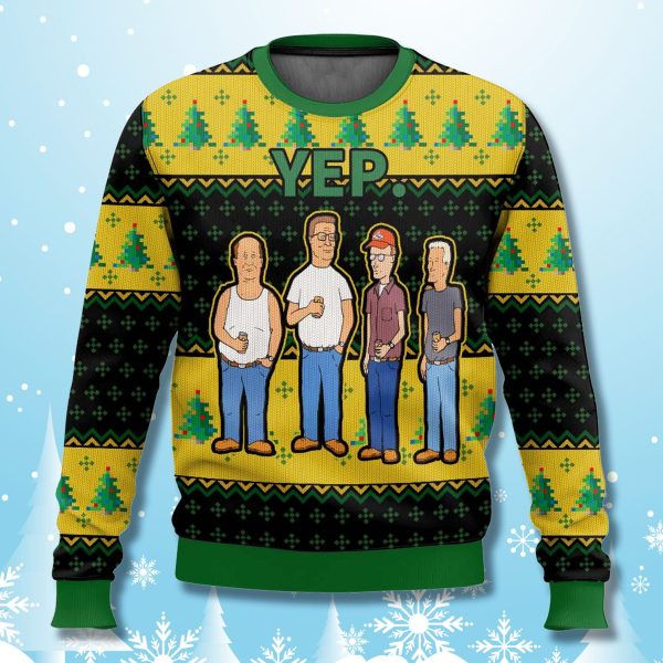 King Of The Hill Yep Team Ugly Christmas Sweater
