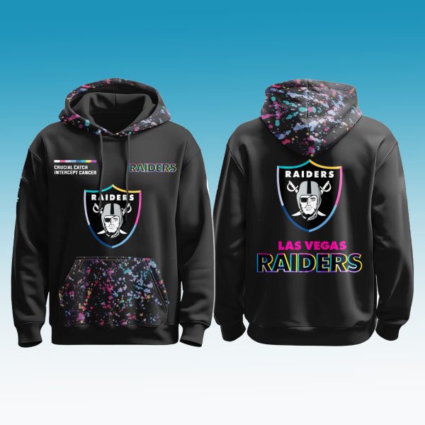 Las Vegas Raiders Crucial Catch Intercept Cancer 2025 Shirt 1