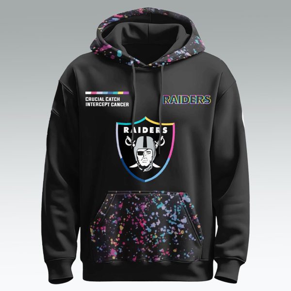 Las Vegas Raiders Crucial Catch Intercept Cancer 2025 Shirt 2