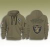 Las Vegas Raiders Salute To Service Zip Hoodie 2025