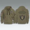 Las Vegas Raiders Salute To Service Zip Hoodie 2025 2