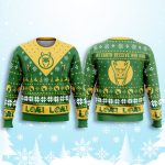 Let Earth Receive Her King Loki Marvel Ugly Christmas Sweater