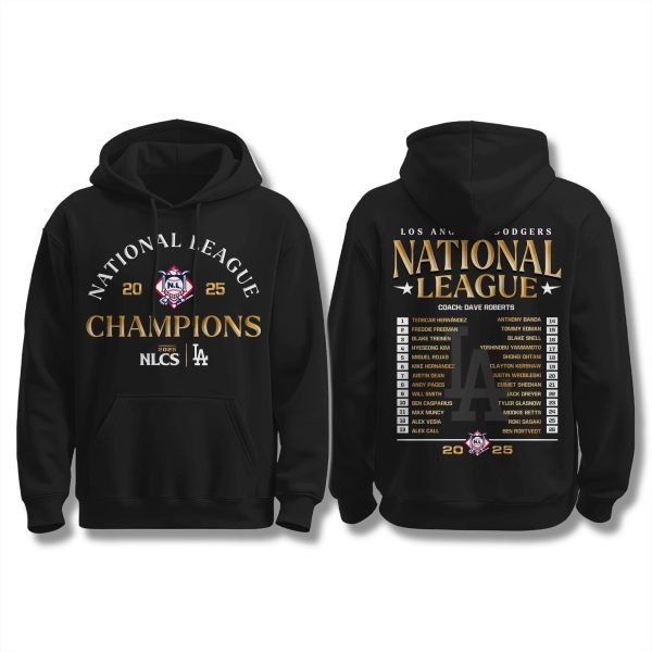 Los Angeles Dodgers NL Champions 2025 Team Shirt 1