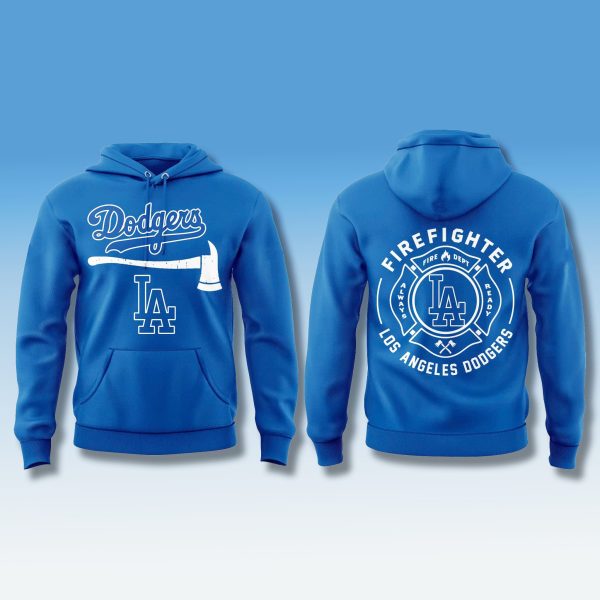 Los Angeles Dodgers x Firefighter Appreciation Month 2025 Hoodie 1