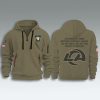 Los Angeles Rams Salute To Service Zip Hoodie 2025
