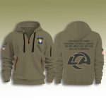 Rams Salute To Service Zip Hoodie 2025
