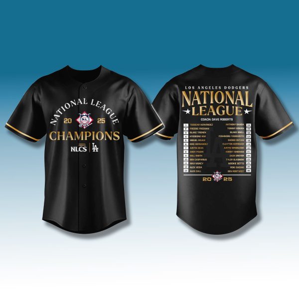 Loss Angeles Dodgers 2025 NLCS Champions Full Team Jersey 1