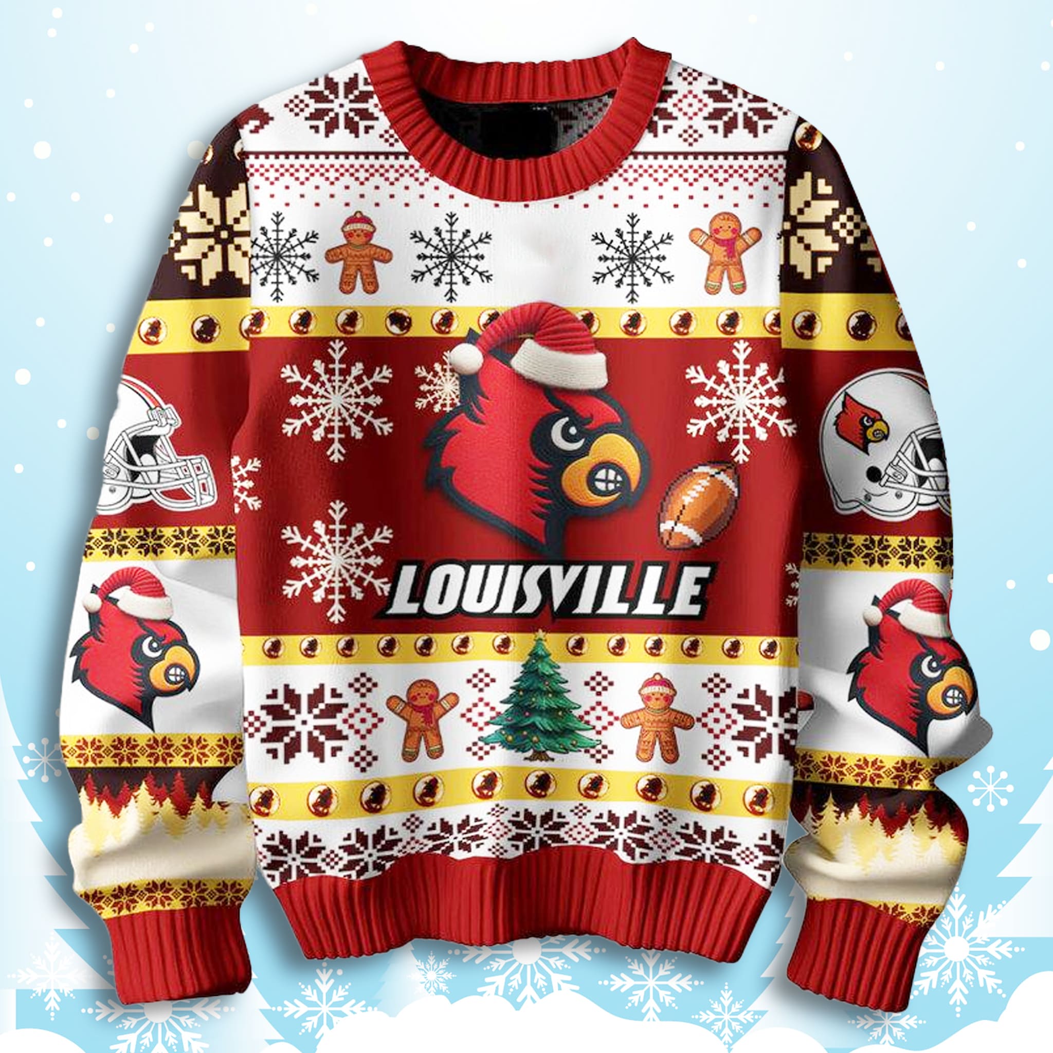 Louisville Cardinals They Not Like Us Christmas Ugly Sweater 3 Louisville Cardinals They Not Like Us Christmas Ugly Sweater