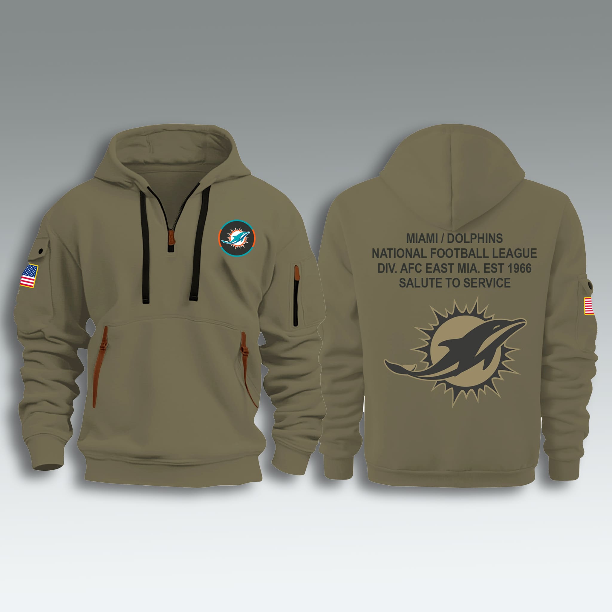 Dolphins Salute To Service Zip Hoodie 2025 2 Miami Dolphins Salute To Service Zip Hoodie 2025