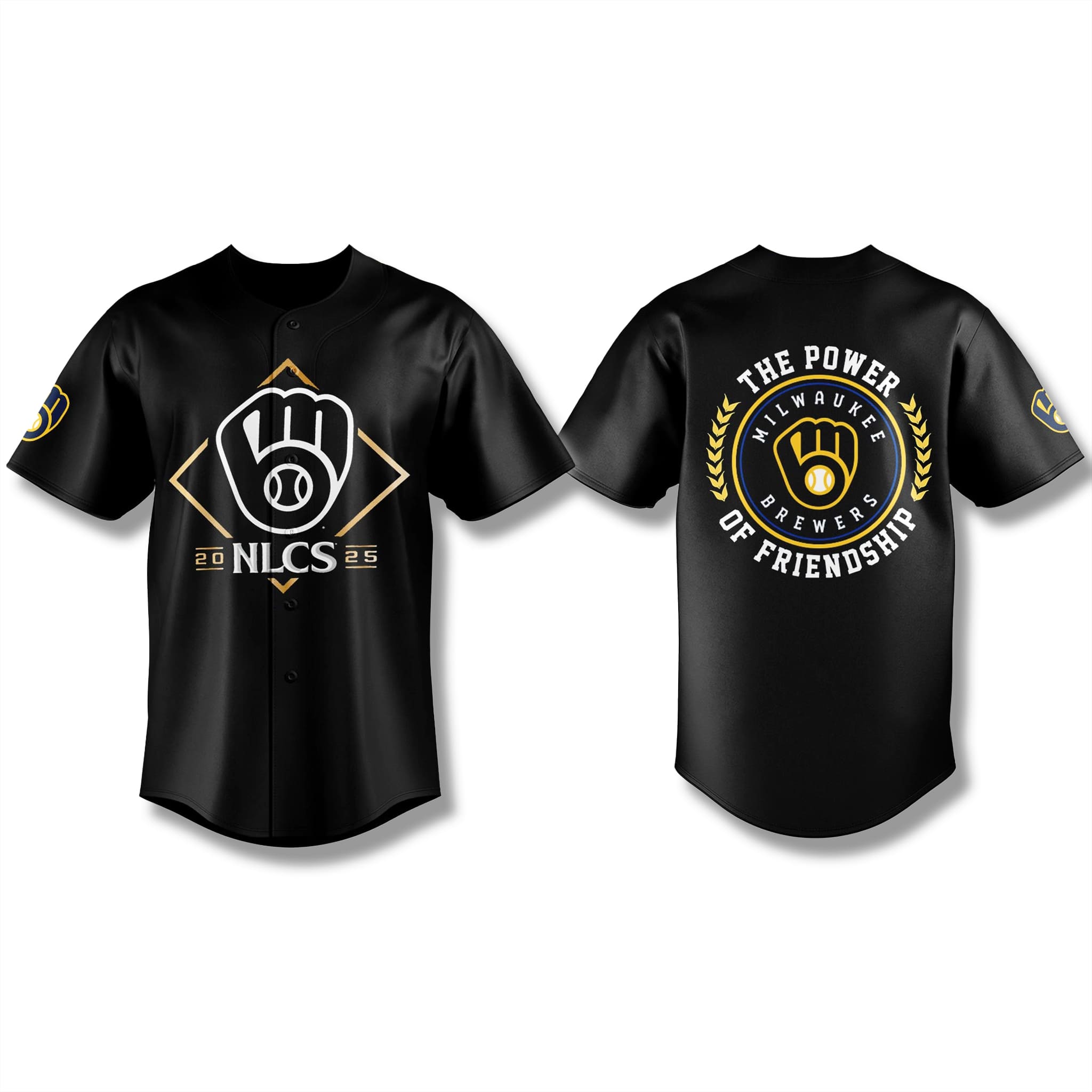 Milwaukee Brewers 2025 NLCS The Power Of Friendship Jersey Milwaukee Brewers 2025 NLCS The Power Of Friendship Jersey