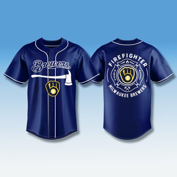Milwaukee Brewers Firefighter Appreciation 2025 Jersey