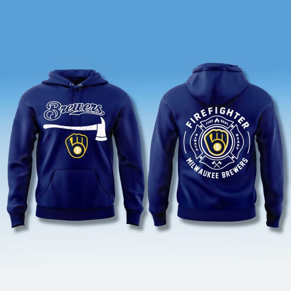 Milwaukee Brewers Firefighter Appreciation Month 2025 Hoodie