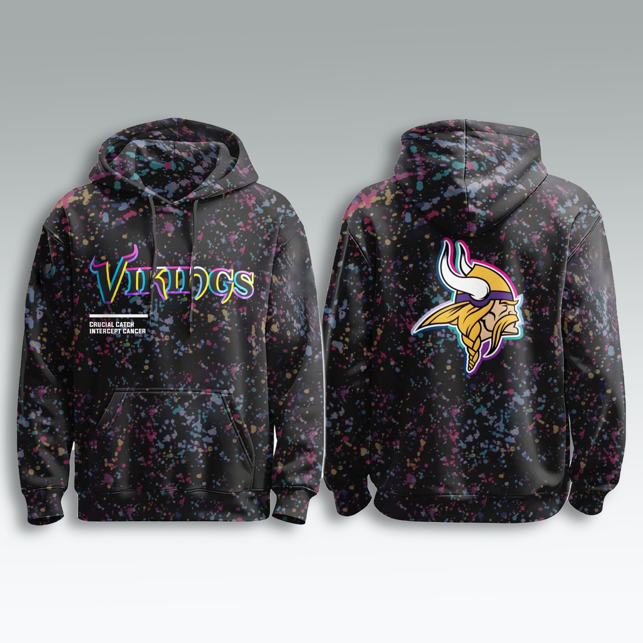 Vikings Crucial Catch 2025 Hoodie 2 Minnesota Vikings Crucial Catch 2025 Hoodie 2