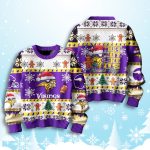 Vikings They Not Like Us Christmas Ugly Sweater