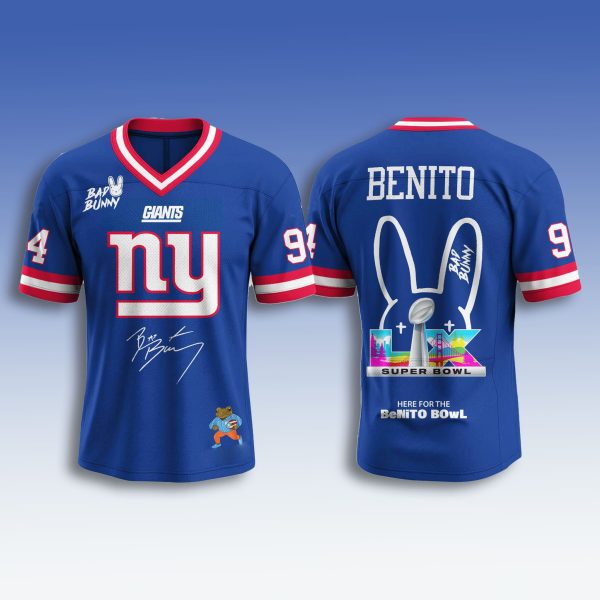 NY Giants Bad Bunny 2026 Football Jersey