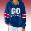 New England Football Go Patriots Waffle Hoodie
